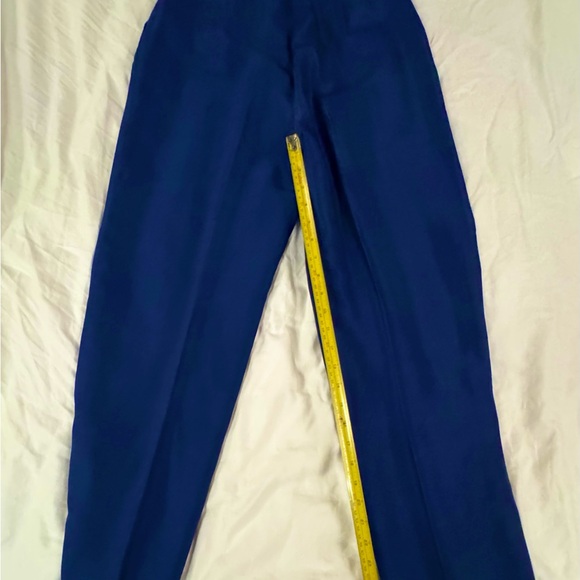 Rare 1970s Emilio Bravini Vintage 100% Silk tailored pants. - Picture 11 of 13